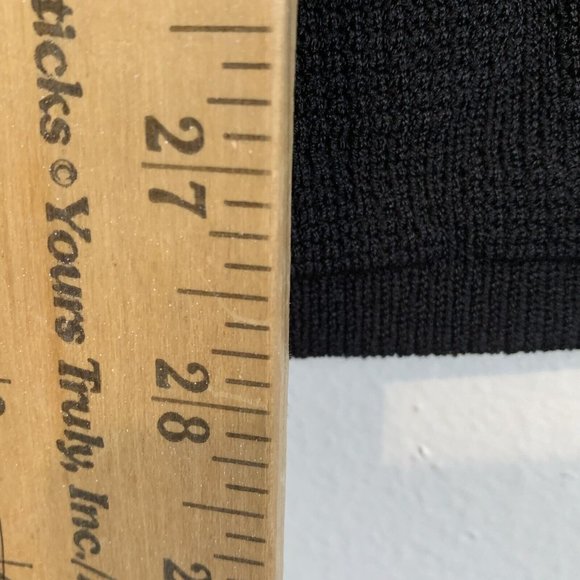 Scanlan Theodore Crepe Knit Pencil Straight Skirt Medium Black Designer Office - Picture 11 of 12